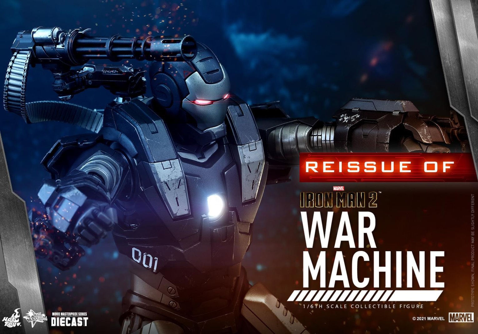 HOT TOYS 1/6 : IRON MAN 2 WAR MACHINE