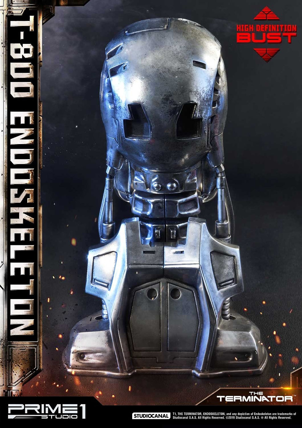 Thumbnail: PRIME1STUDIO 1/2 BUST : The Terminator T-800 Endoskeleton Head