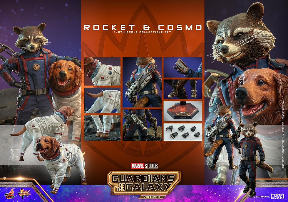 Thumbnail: [LIMIT ORDER] HOT TOYS MMS708 : ROCKET AND COSMO