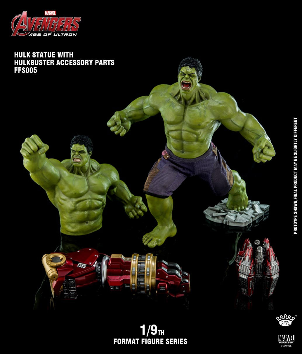 KING ARTS 1/9 : Hulk + Jack Hammer