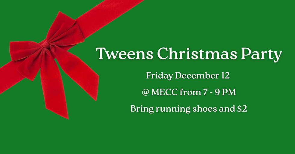 Tweens Christmas Party