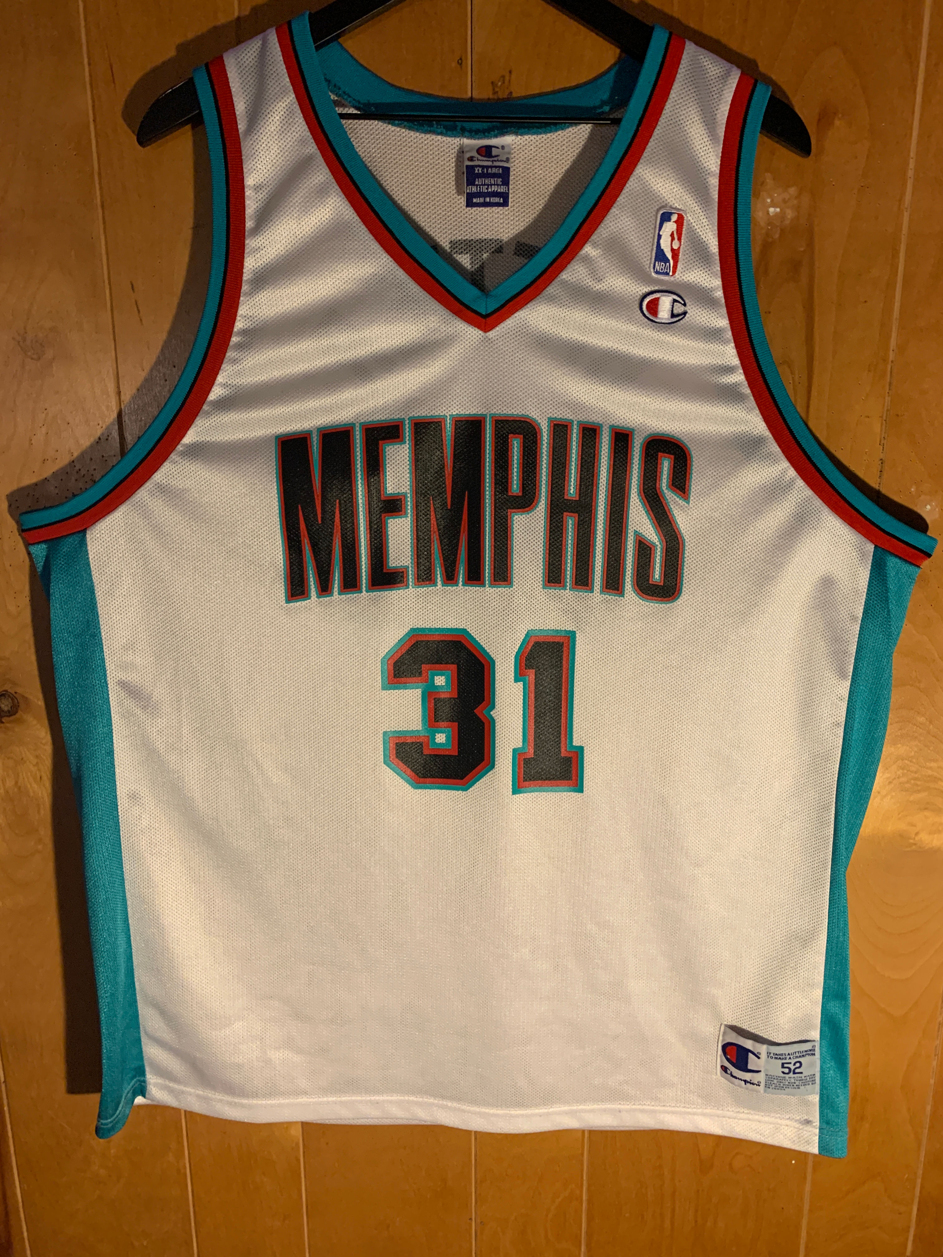 VINTAGE MEMPHIS GRIZZLIES SHANE BATTIER CHAMPION JERSEY