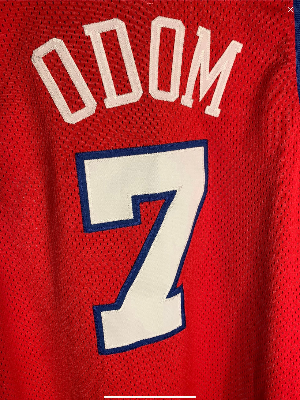 Thumbnail: VINTAGE x LOS ANGELES CLIPPERS x LAMAR ODOM x AUTHENTIC CHAMPION JERSEY x LARGE