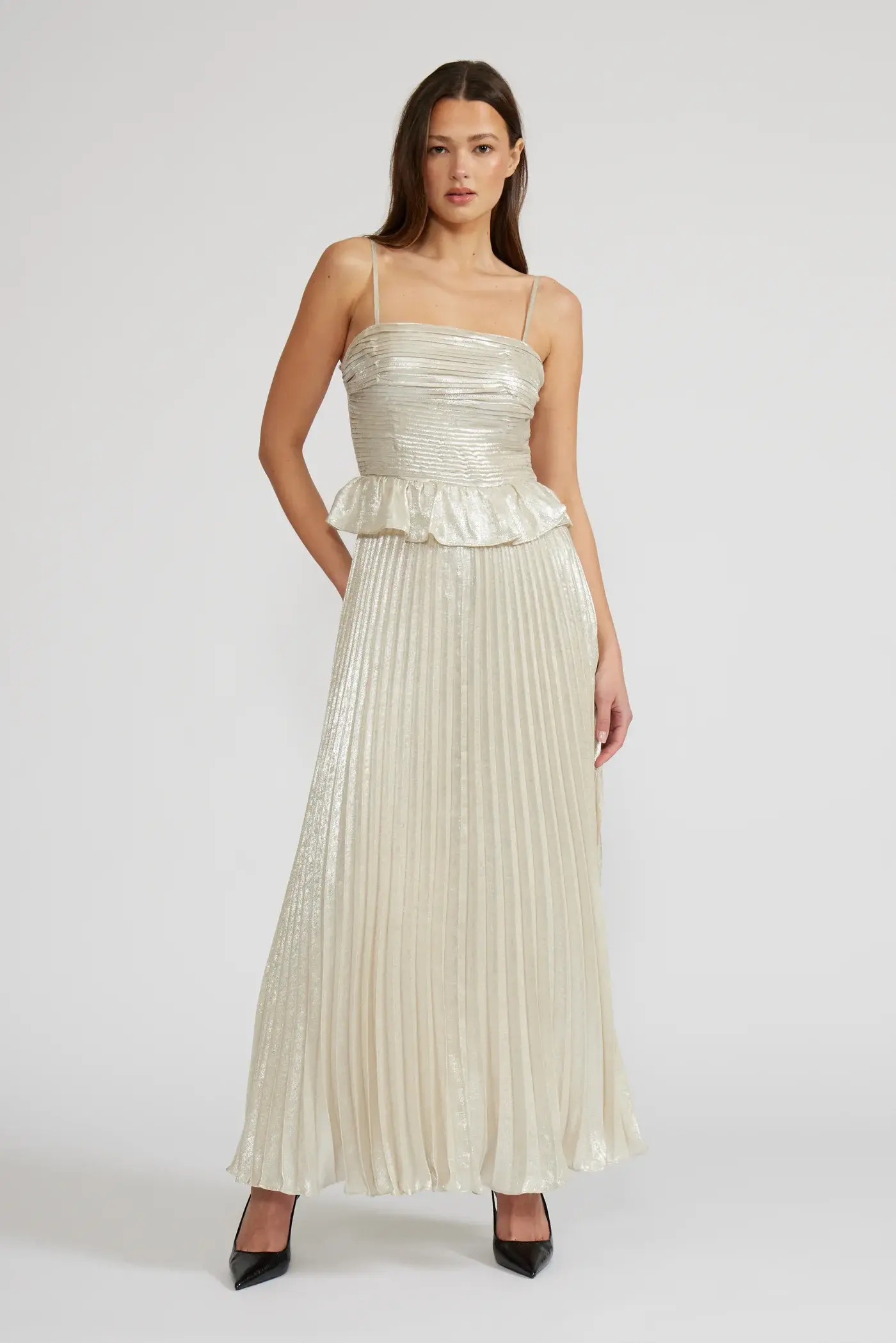 Lucy Paris-Clementina Peplum Dress