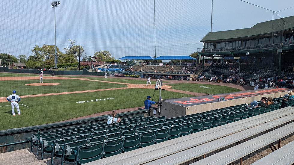 Game Action at The Bank of the James Stadium. Photo by Andrew Kulyk, Stadium Journey.