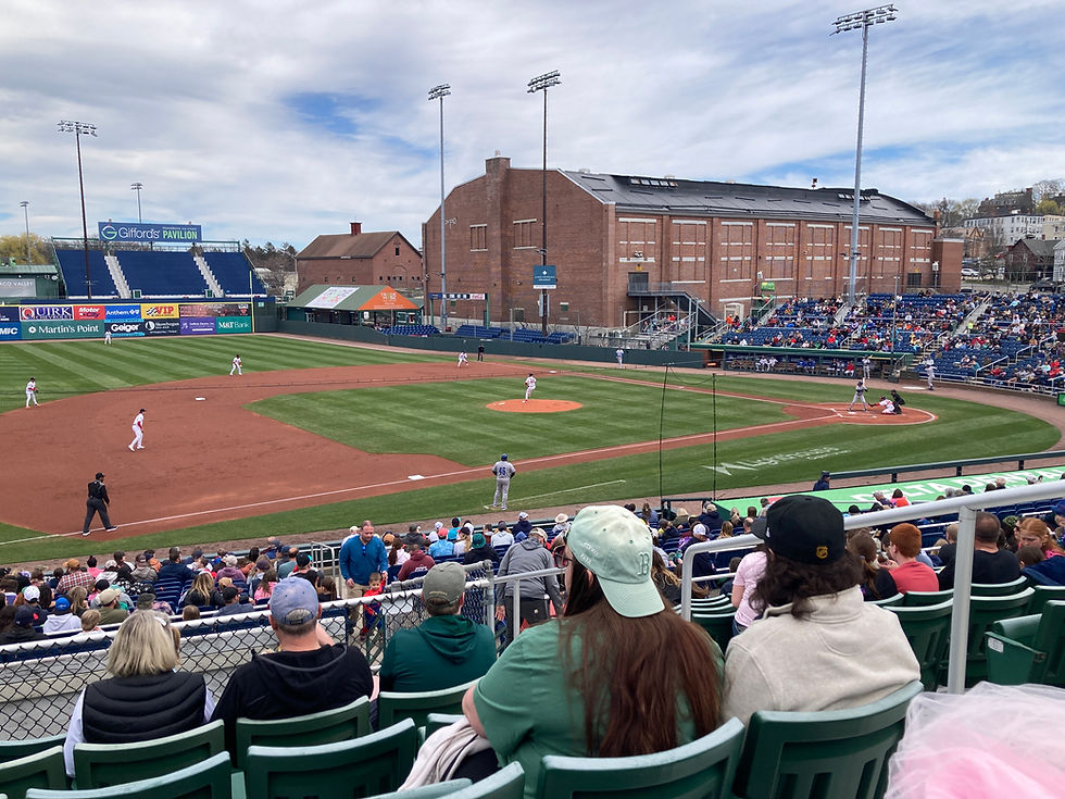 Game Action at Hadlock Field. Photo by Paul Baker.