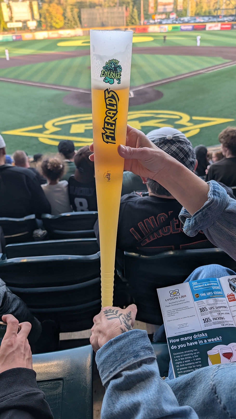 Beer Bat at PK Park. Photo by Andrew Kulyk, Stadium Journey.