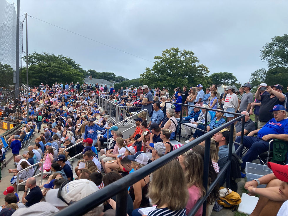 Standing Room Only at the Veteran's Field Grandstand. Photo by Paul Baker, Stadium Journey.