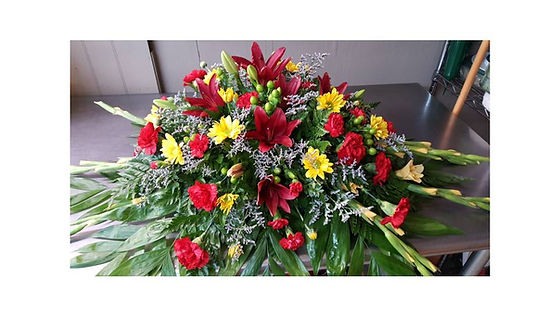 Deep Sympathy Casket Spray