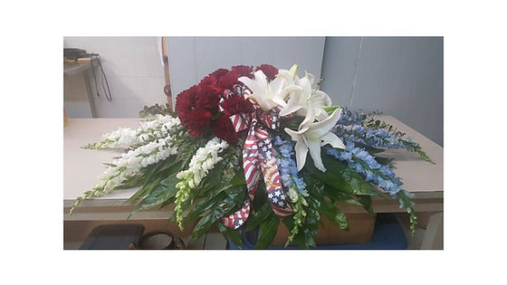 With Honor Casket Spray
