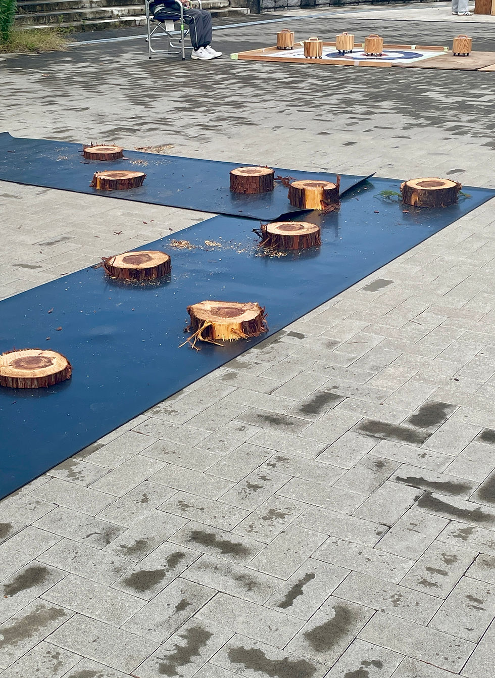 木を使ったゲームコーナー