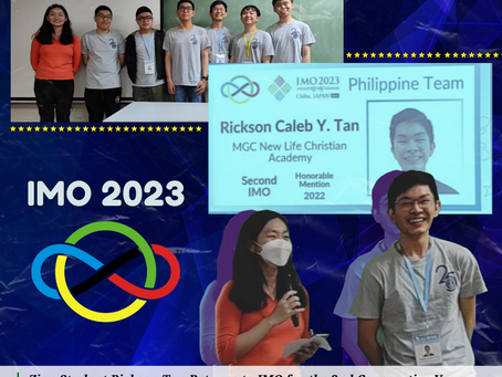 Zion Student Rickson Tan Returns to IMO for the 2nd Consecutive Year