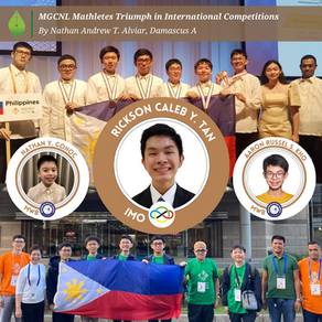 MGCNL Mathletes Triumph in International Competitions