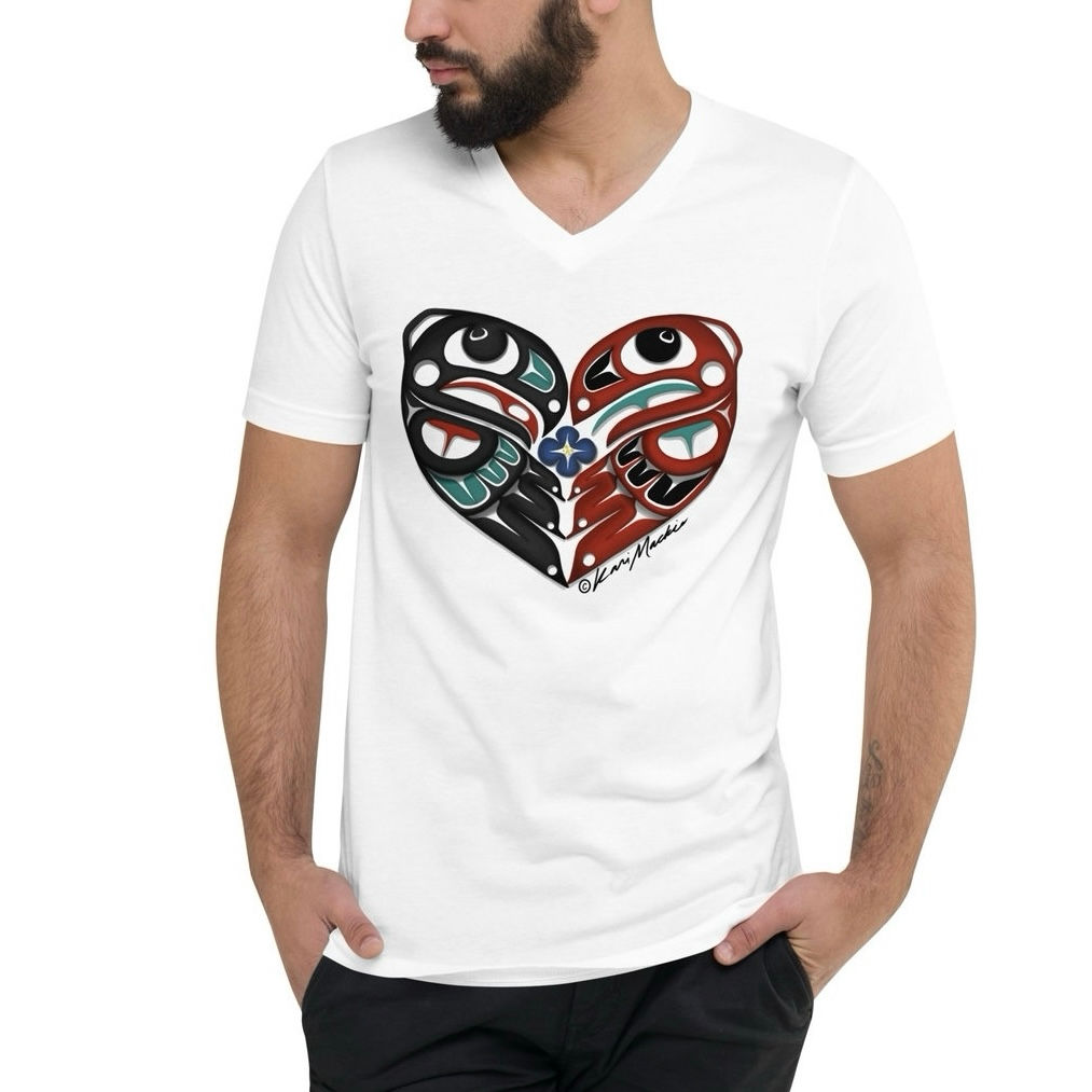 Unisex Short Sleeve V-Neck T-Shirt