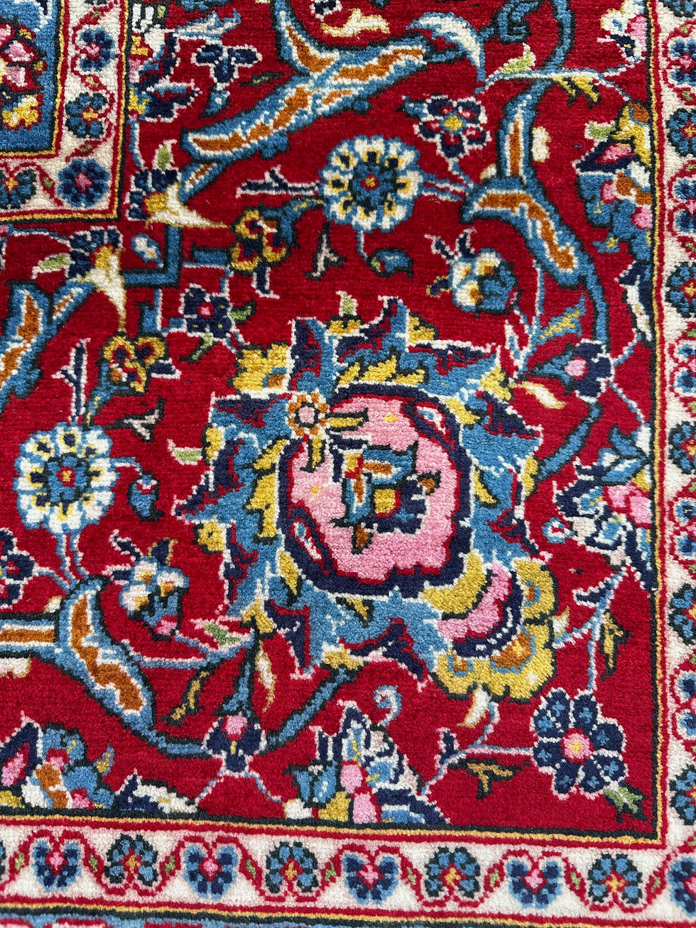 Thumbnail: Handmade Top Quality Vintage Persian Kashan, Soft as Velvet