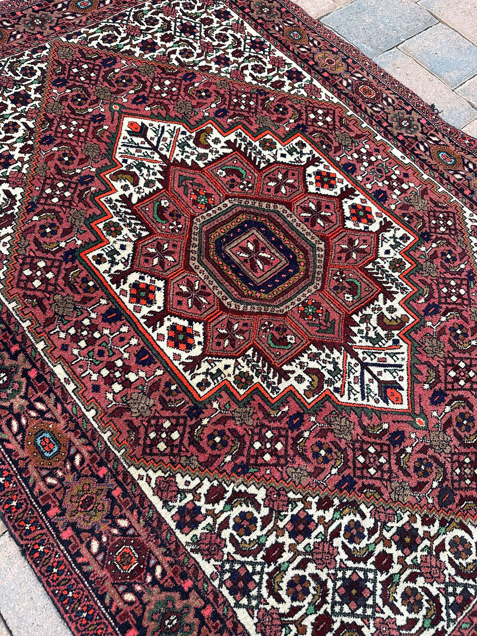 Thumbnail: Handmade Vintage Persian Tabriz Accent Rug