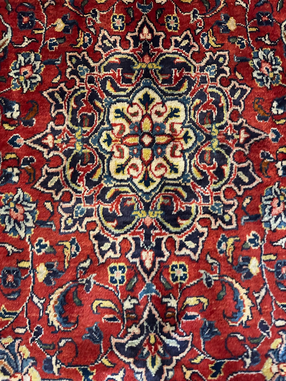 Thumbnail: Handmade Plush Vintage Persian Sarough Mahal