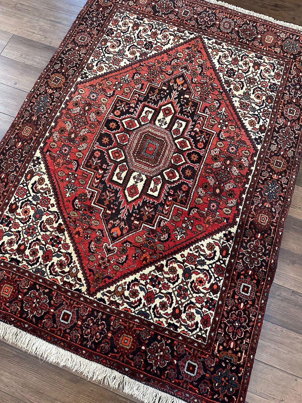 Thumbnail: Vintage Handmade Top Quality Persian Goltough Accent Rug