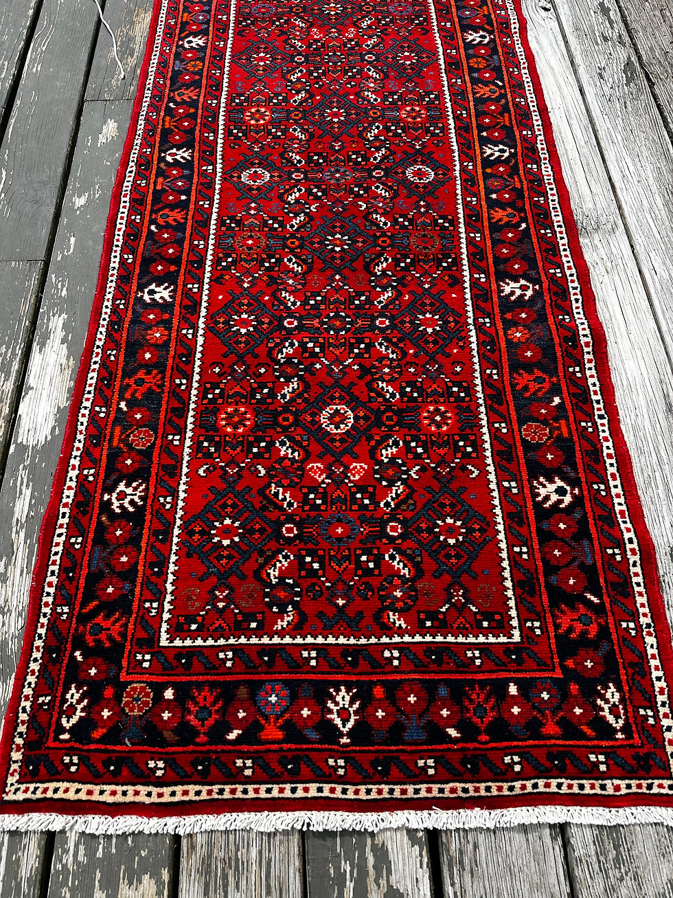 Thumbnail: New Handmade Persian Hosseinabad Runner