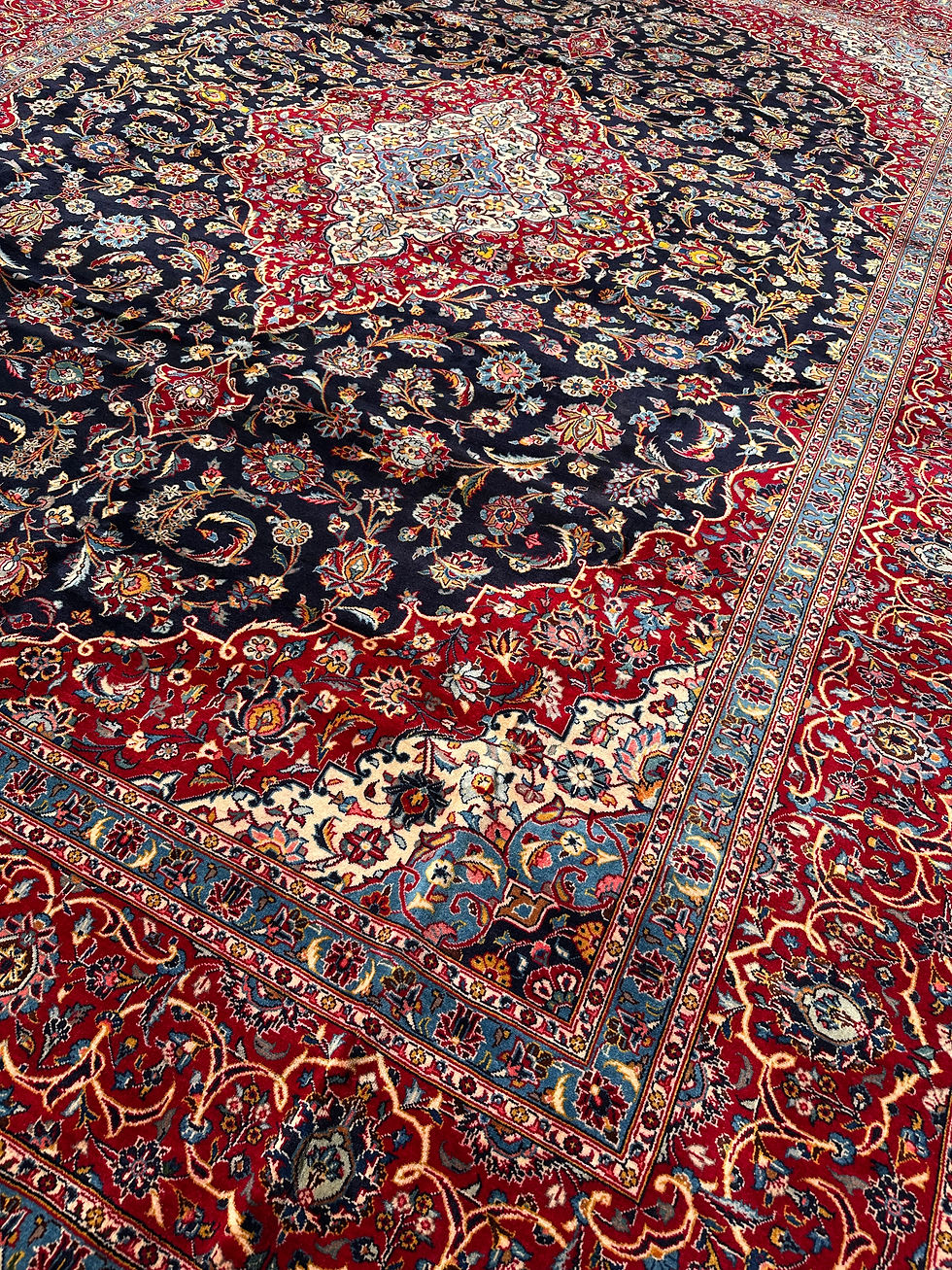 Thumbnail: Handmade New Top Quality Persian Kashan, Classic Medallion Design