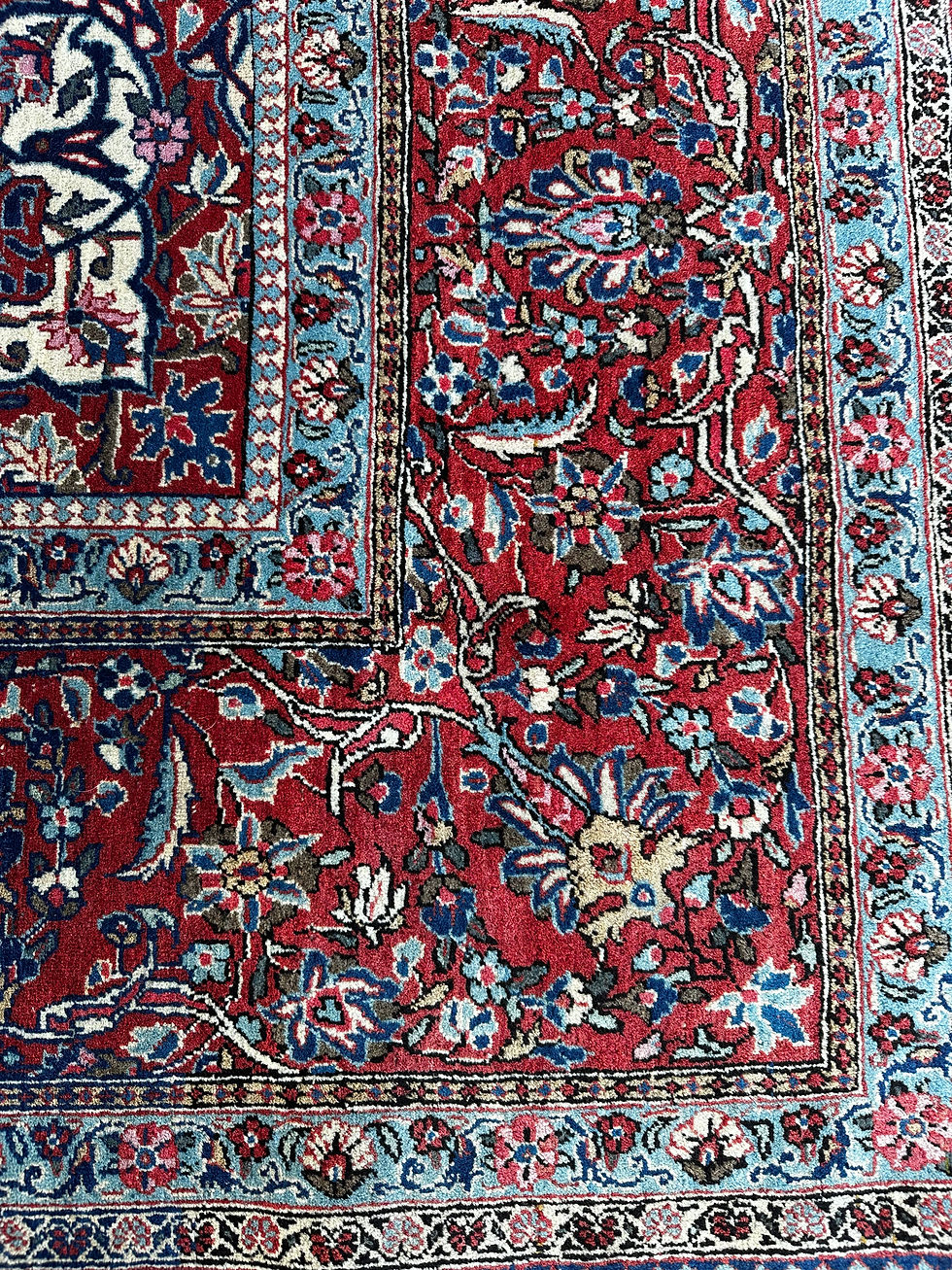 Thumbnail: Rare Antique Handmade Persian Kashan Dabir
