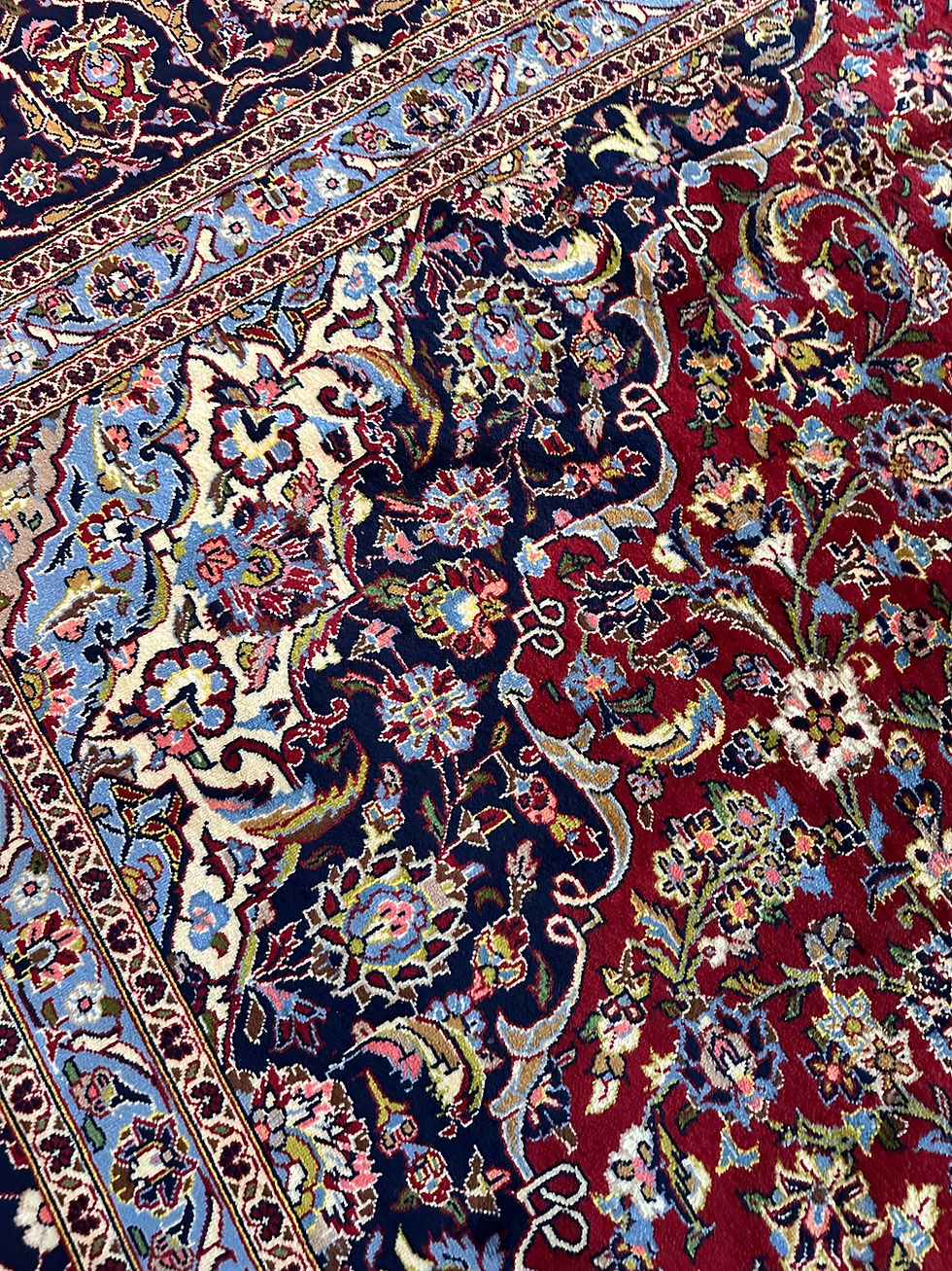 Thumbnail: Handmade Vintage Persian Kashan, Classic Design, Mint Condition