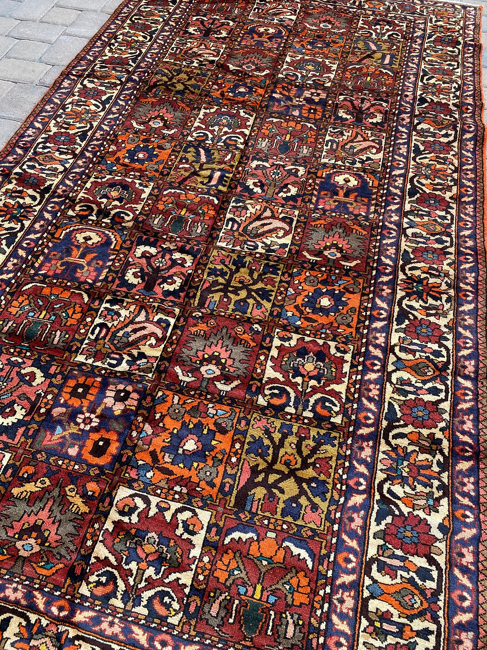 Thumbnail: Persian Bakhtiari Runner/Area Rug, Four Seasons Design