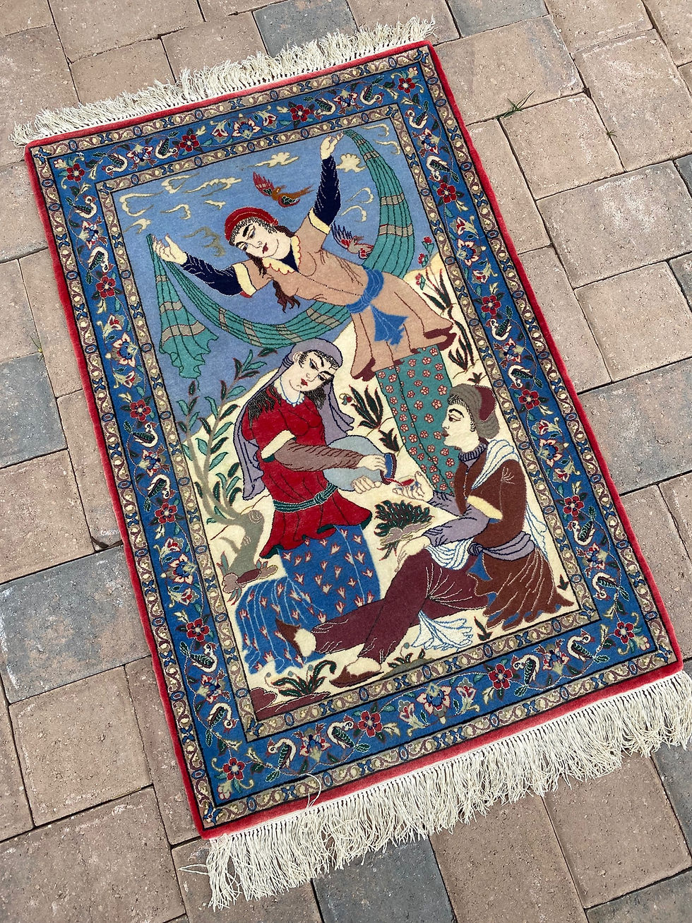 Thumbnail: Persian Esefehan Pictorial Tapestry