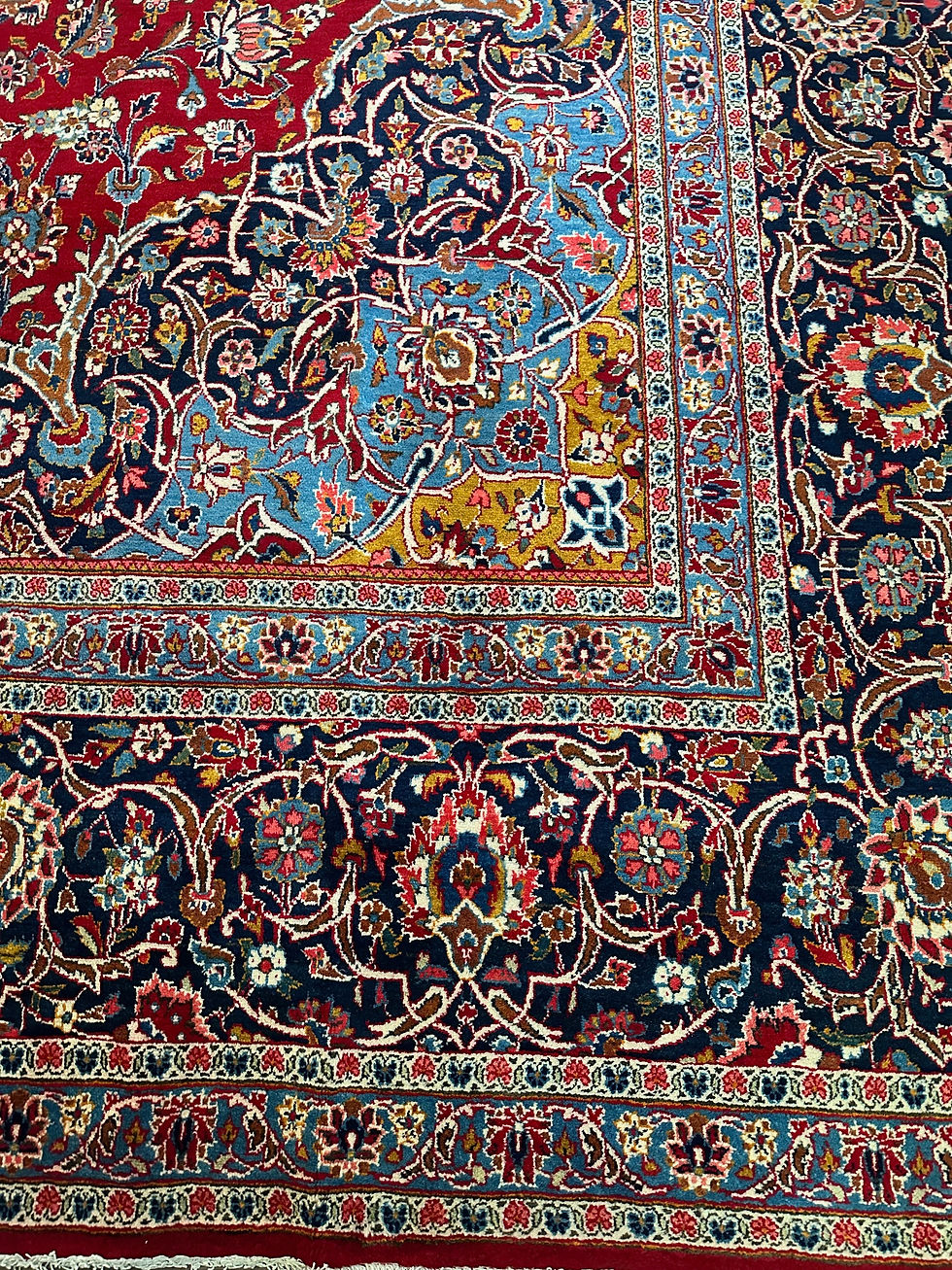 Thumbnail: Top Quality Vintage Handmade Red Persian Kashan, Mint Condition
