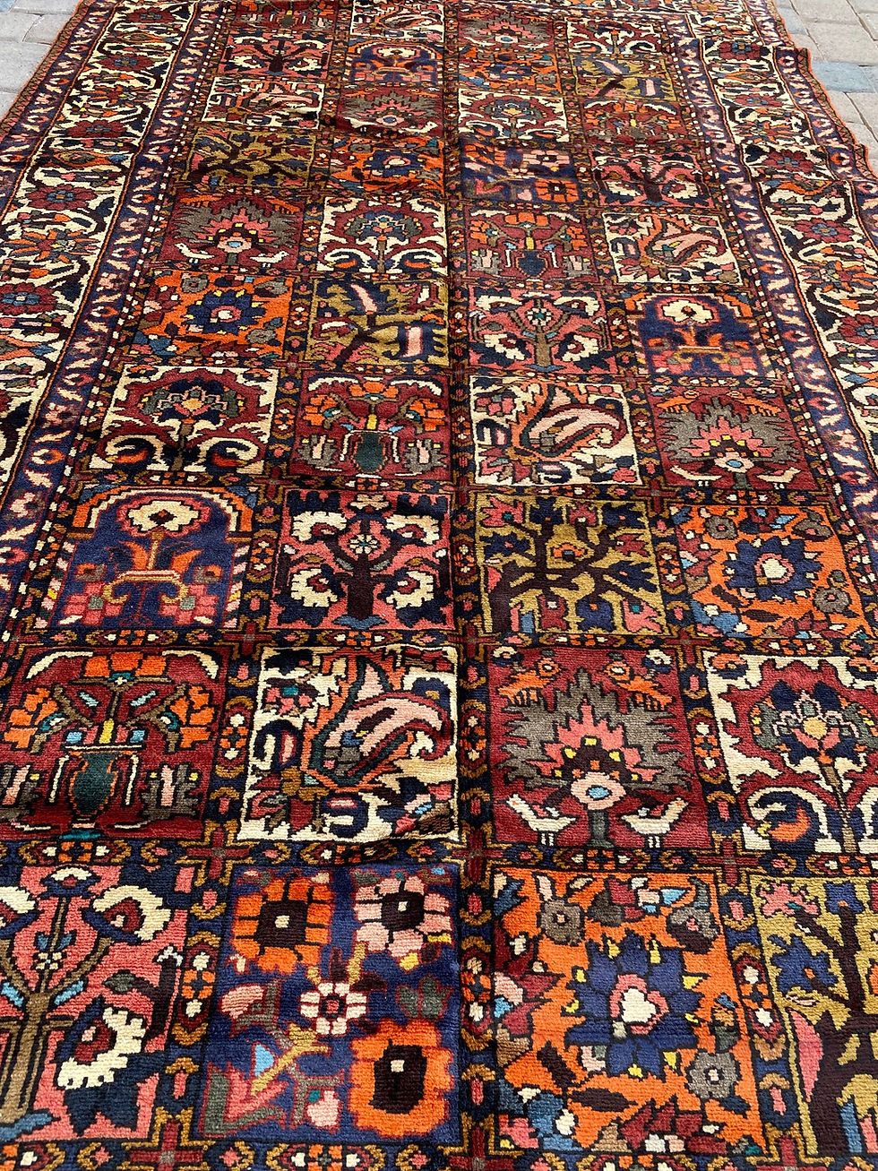 Thumbnail: Persian Bakhtiari Runner/Area Rug, Four Seasons Design