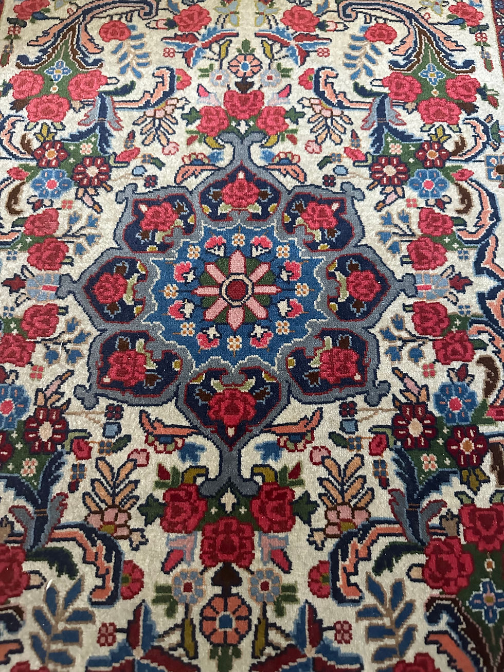 Thumbnail: Handmade Top Quality Vintage Bidjar Accent Rug