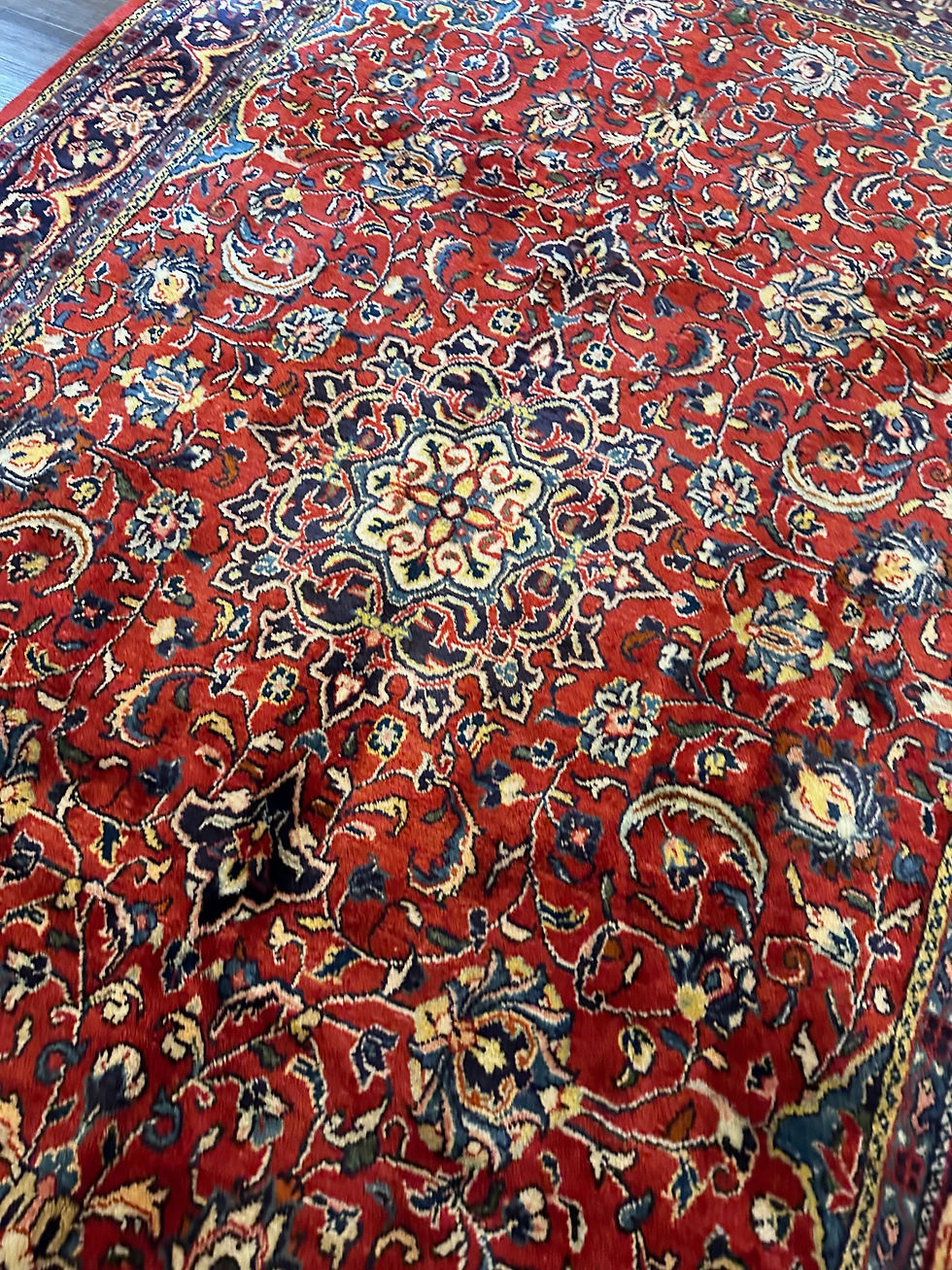Thumbnail: Handmade Plush Vintage Persian Sarough Mahal