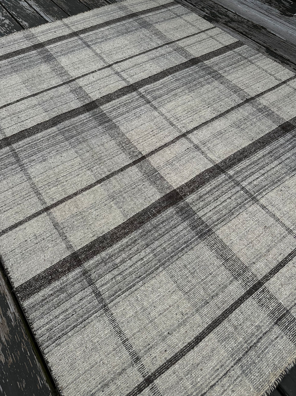 Thumbnail: Handmade Indian Drugget Rug, Sturdy Flat Weave
