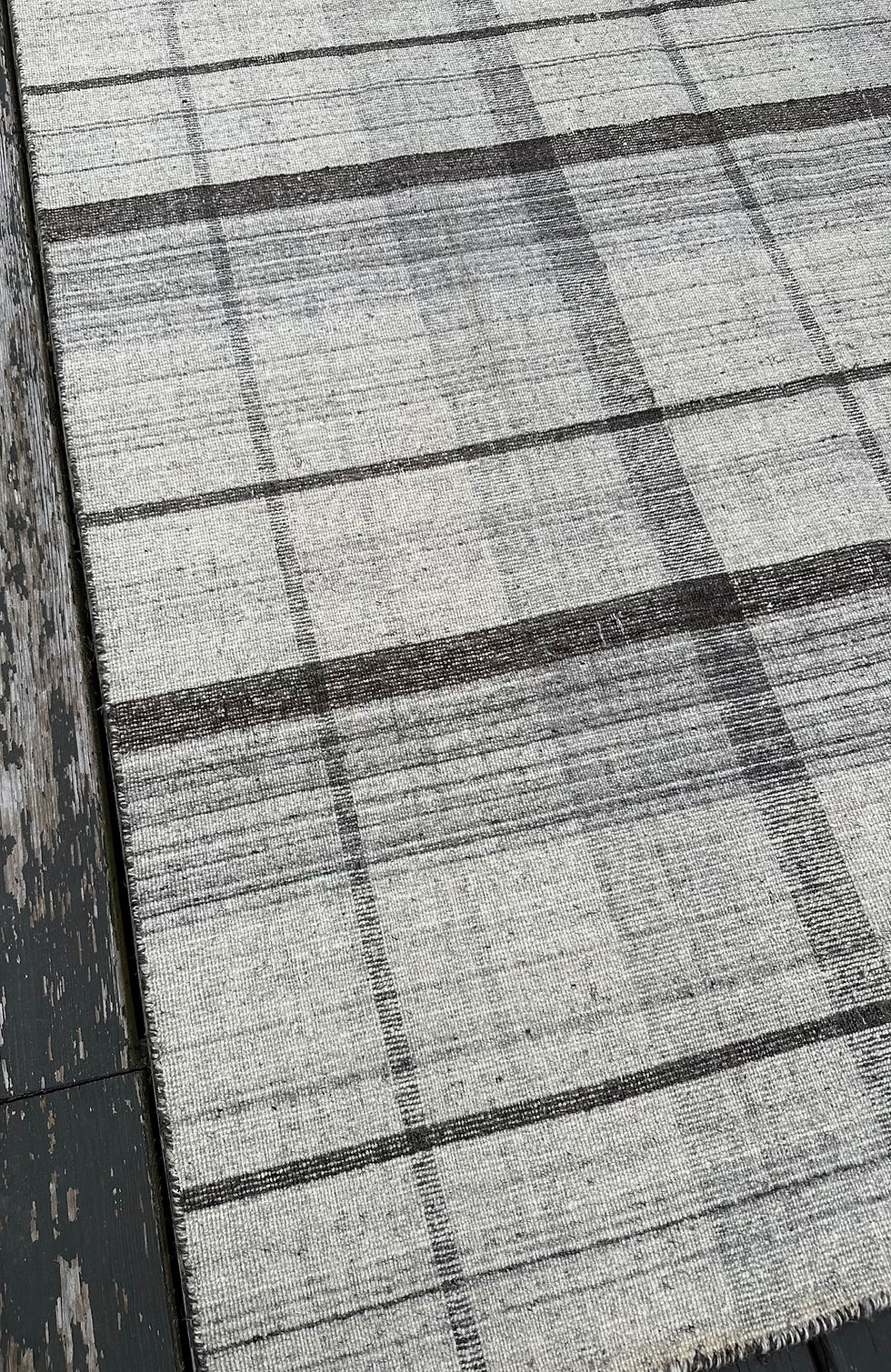 Thumbnail: Handmade Indian Drugget Rug, Sturdy Flat Weave