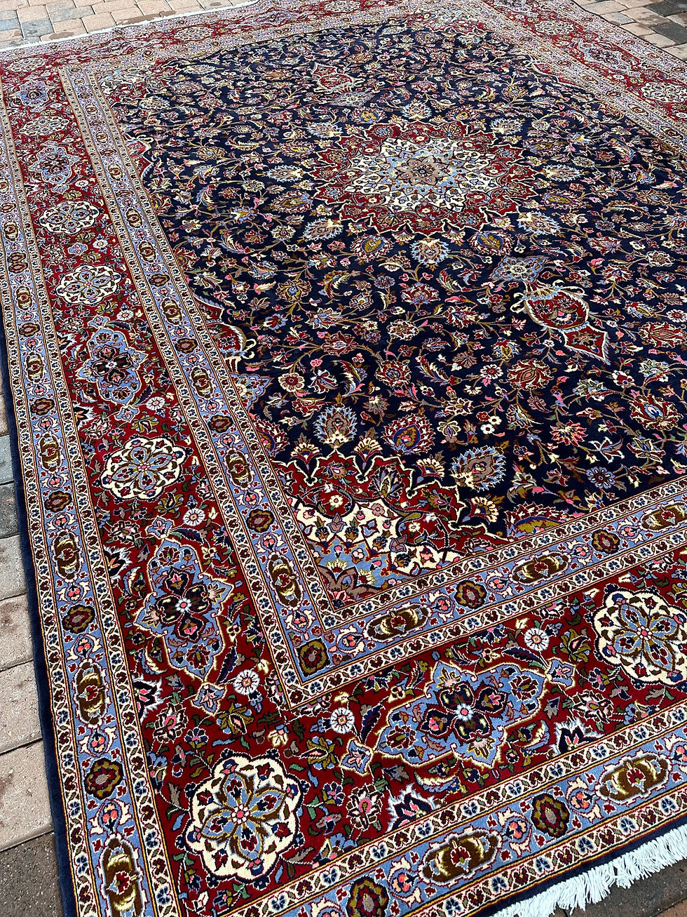 Thumbnail: Top Quality New Persian Kashan, Manchester Wool