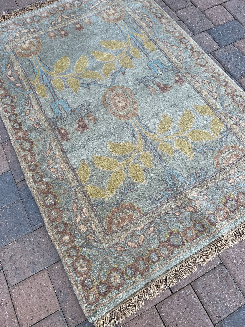 Thumbnail: Handmade Nepalese Modern Accent Rug