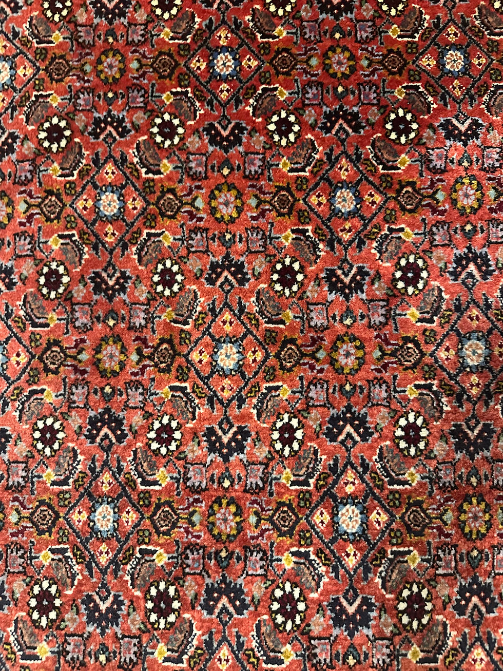 Thumbnail: Vintage Handmade Colorful Persian Bidjar Runner, Allover Design
