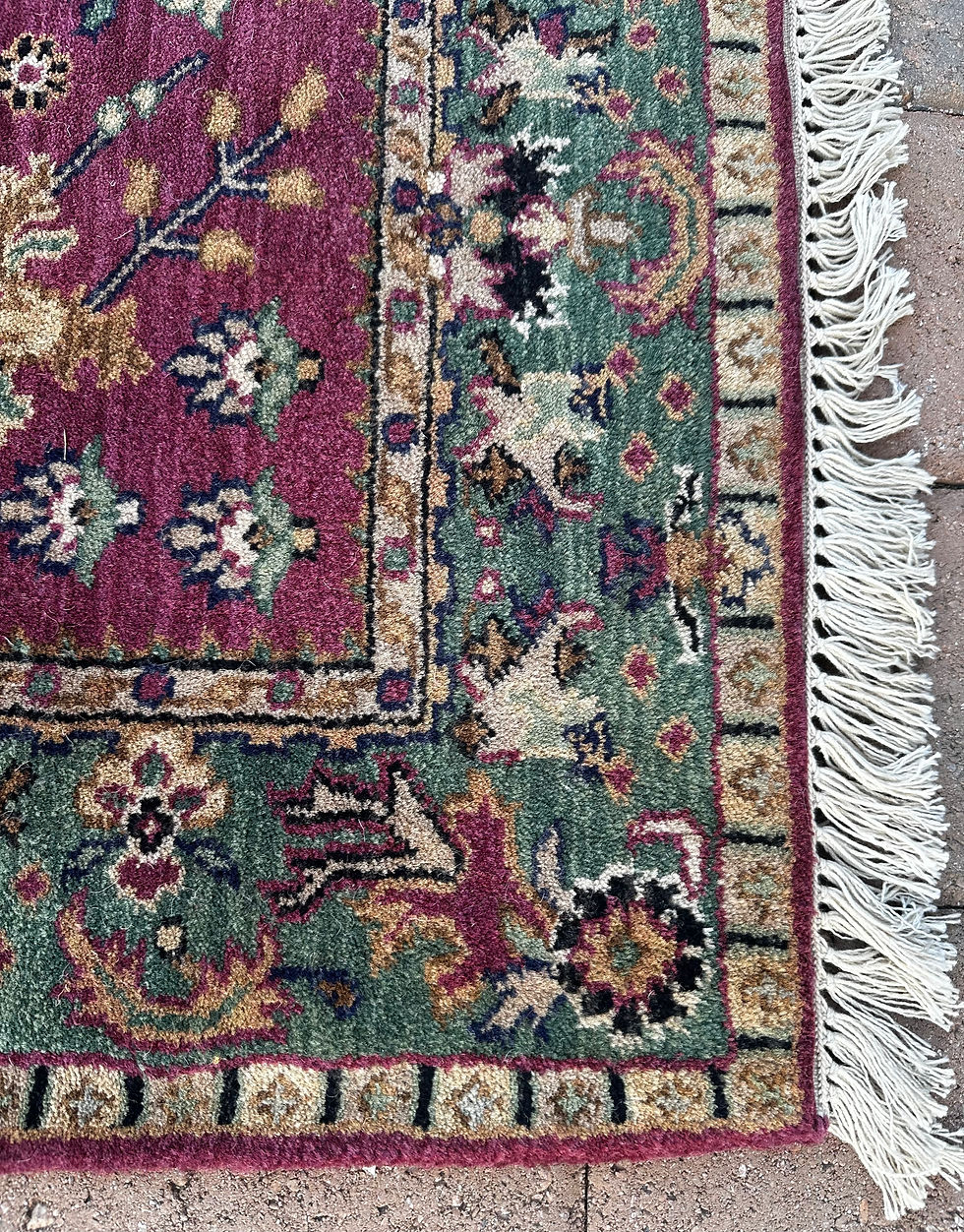 Thumbnail: New Handmade Purple & Teal Accent Rug, Persian Sarough Design