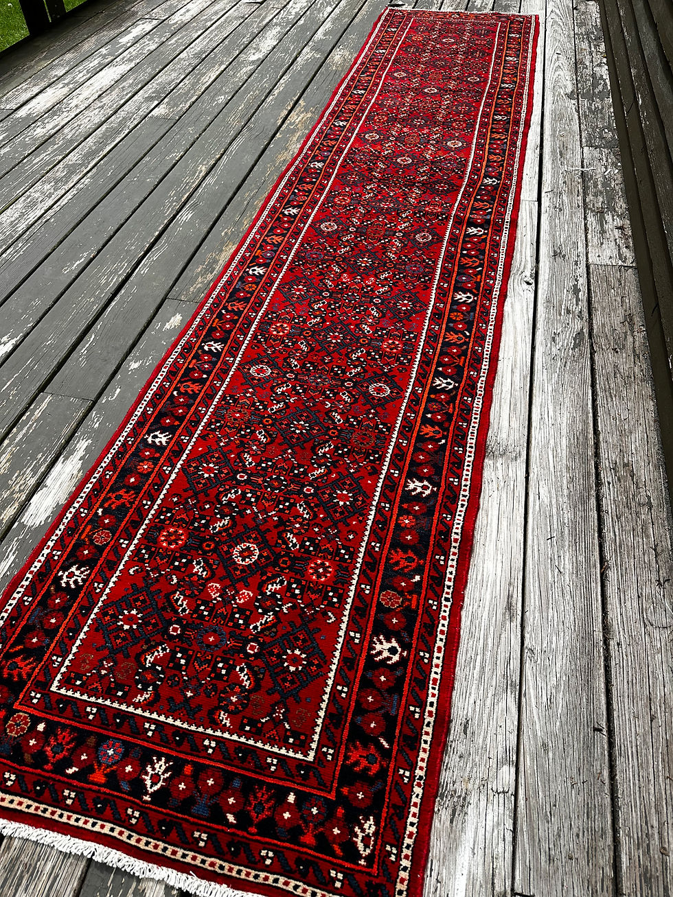 Thumbnail: New Handmade Persian Hosseinabad Runner