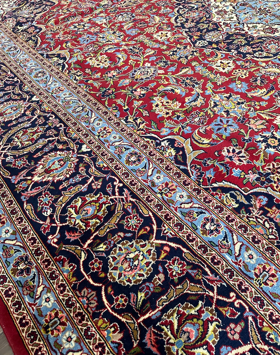 Thumbnail: Handmade Vintage Persian Kashan, Classic Design, Mint Condition