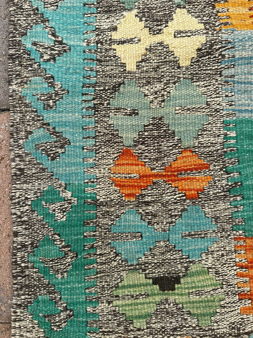 Thumbnail: Handmade Brand New Colorful Kilim Accent Rug