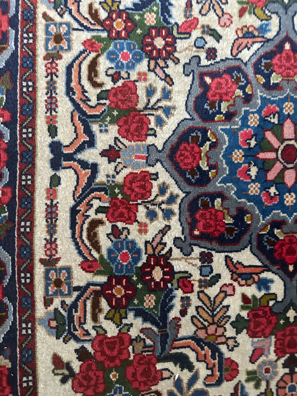 Thumbnail: Handmade Top Quality Vintage Bidjar Accent Rug
