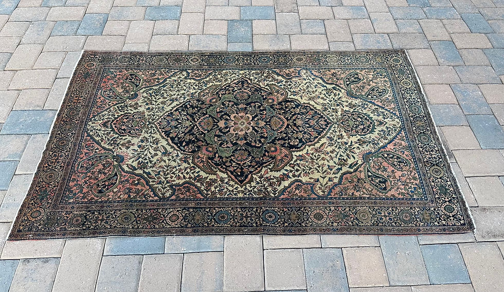 Thumbnail: 1850's Spectacular Antique Persian Sarough Farahan