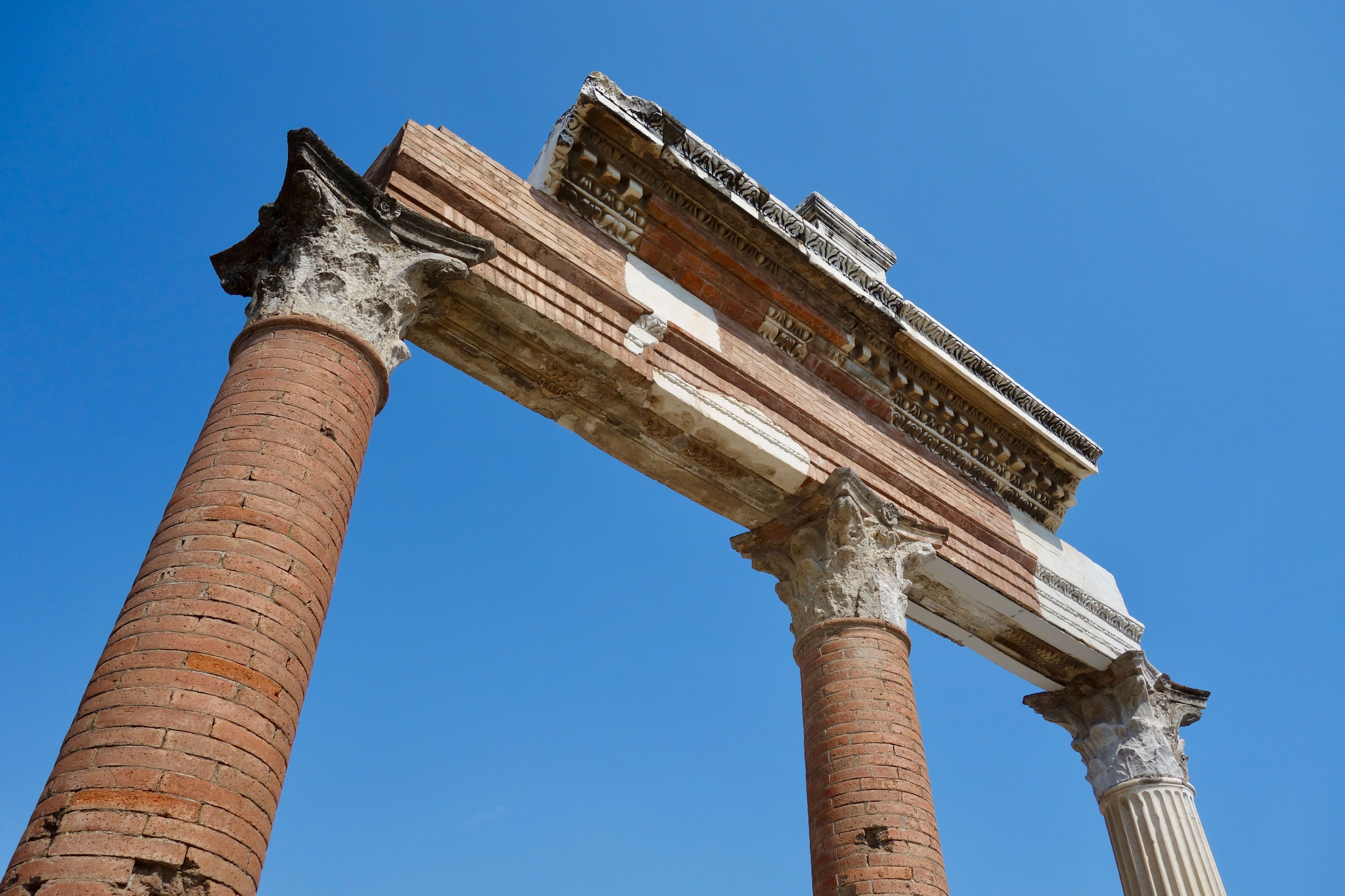 Forum Romanum Pompeji, Pompeji Säulen, schönste Fotos aus Pompeji
