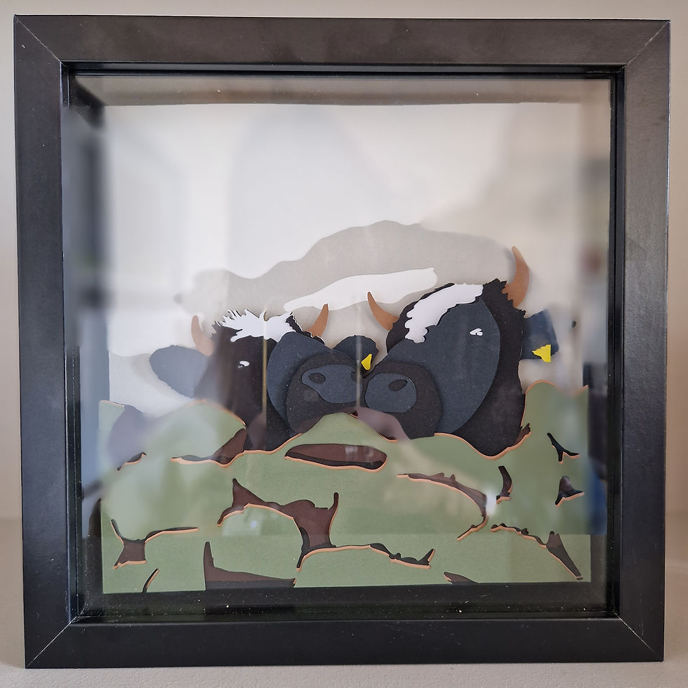 Thumbnail: The Peeky Peaks  Cows Paper Layer Artwork