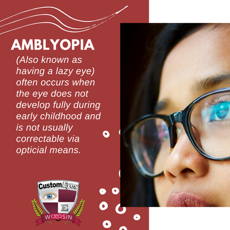 AMBLYOPIA, ..what you should know