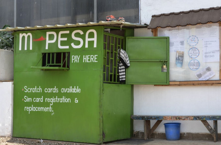 An M-PESA kiosk in Nairobi
