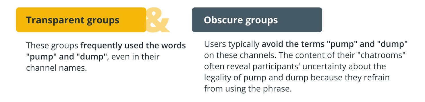 types of crypto pump and dump groups image