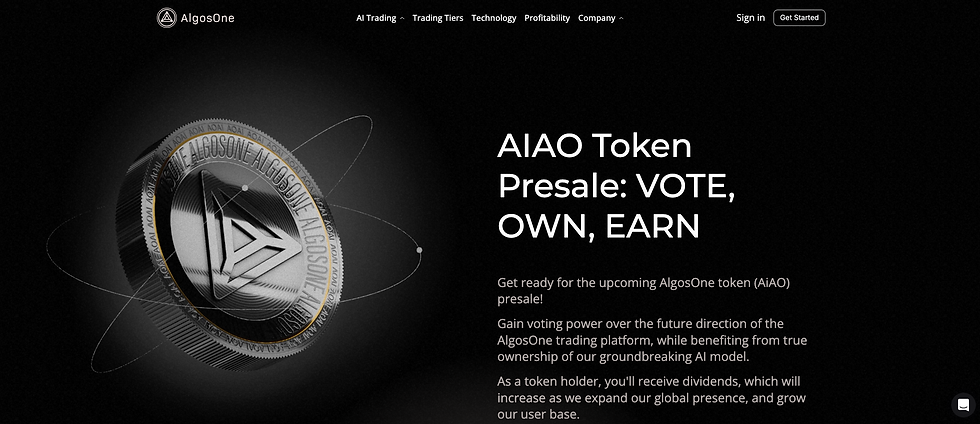 AlgosOne homepage