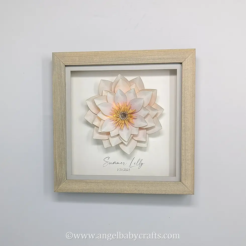 Thumbnail: 3D Lighted Lily Memorial Gift | Infant Loss | Loss of a Daughter | Loss of a Mot